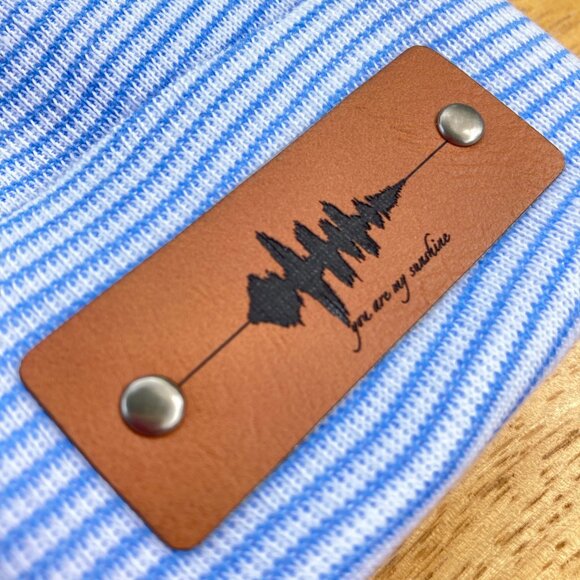 You Are My Sunshine Soundwave Newborn Baby Beanie - Blue - Not Custom - Picture 6 of 9